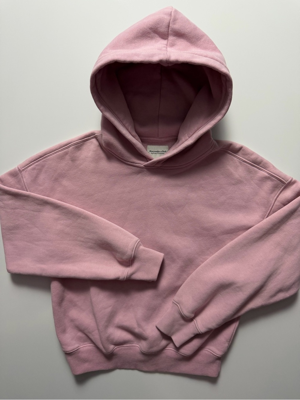 Abercrombie & Fitch Sunday Popover Hoodie, Pink, Size S